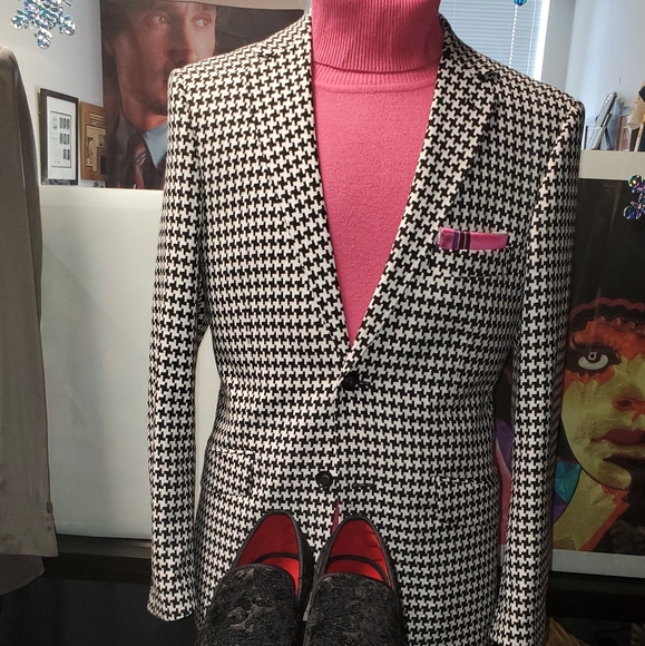 OkingHabib Jackets & Coats Mens Houndstooth Jackets Poshmark